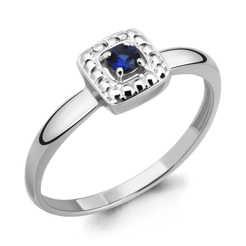 060191 Кольцо из Серебра с сапфиром
