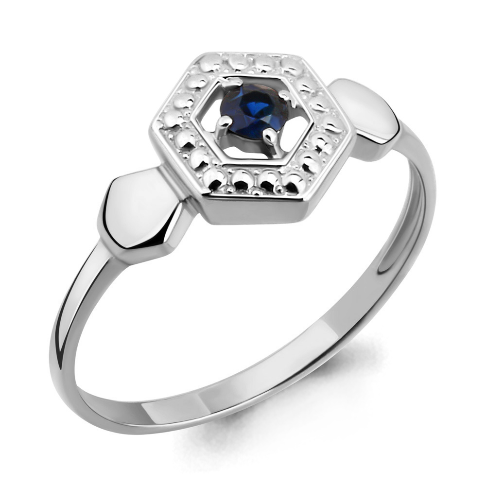 060193 Кольцо из Серебра с сапфиром