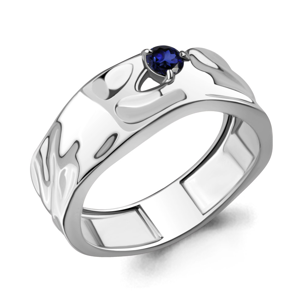 0602287 Кольцо из Серебра с сапфиром гт