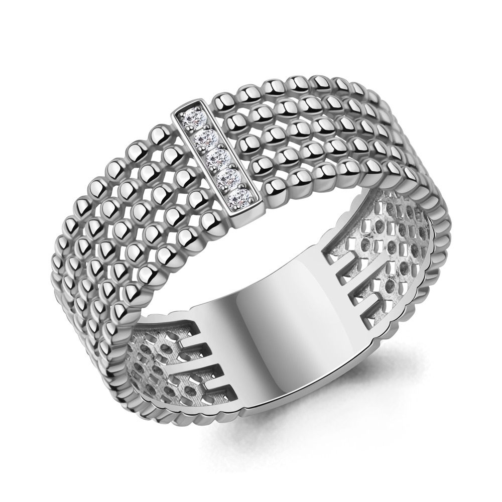 060294 Кольцо из Серебра с бриллиантами