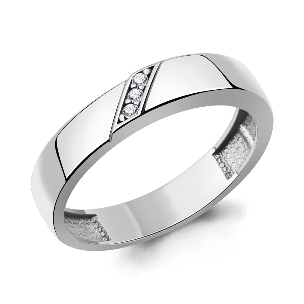 060304 Кольцо из Серебра с бриллиантами