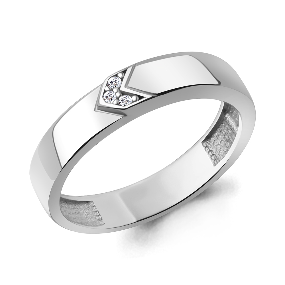 060305 Кольцо из Серебра с бриллиантами