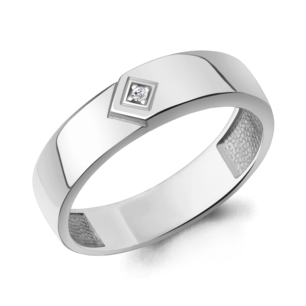 060307 Кольцо из Серебра с бриллиантом