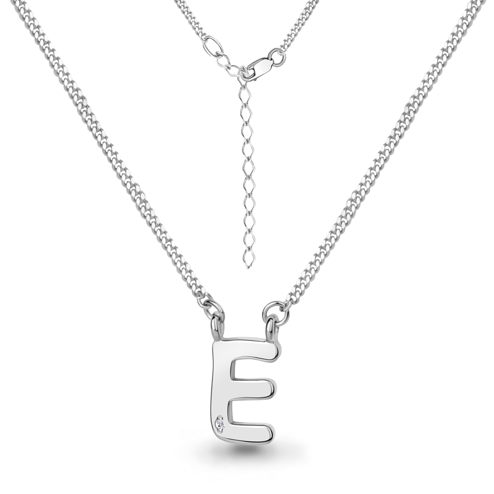 070113 Колье из Серебра с бриллиантом