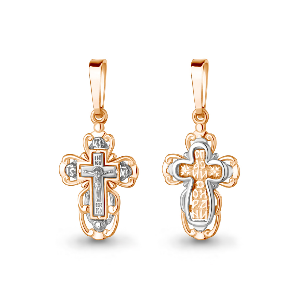 12154 Крест из Золота из коллекции "Мой ангел"