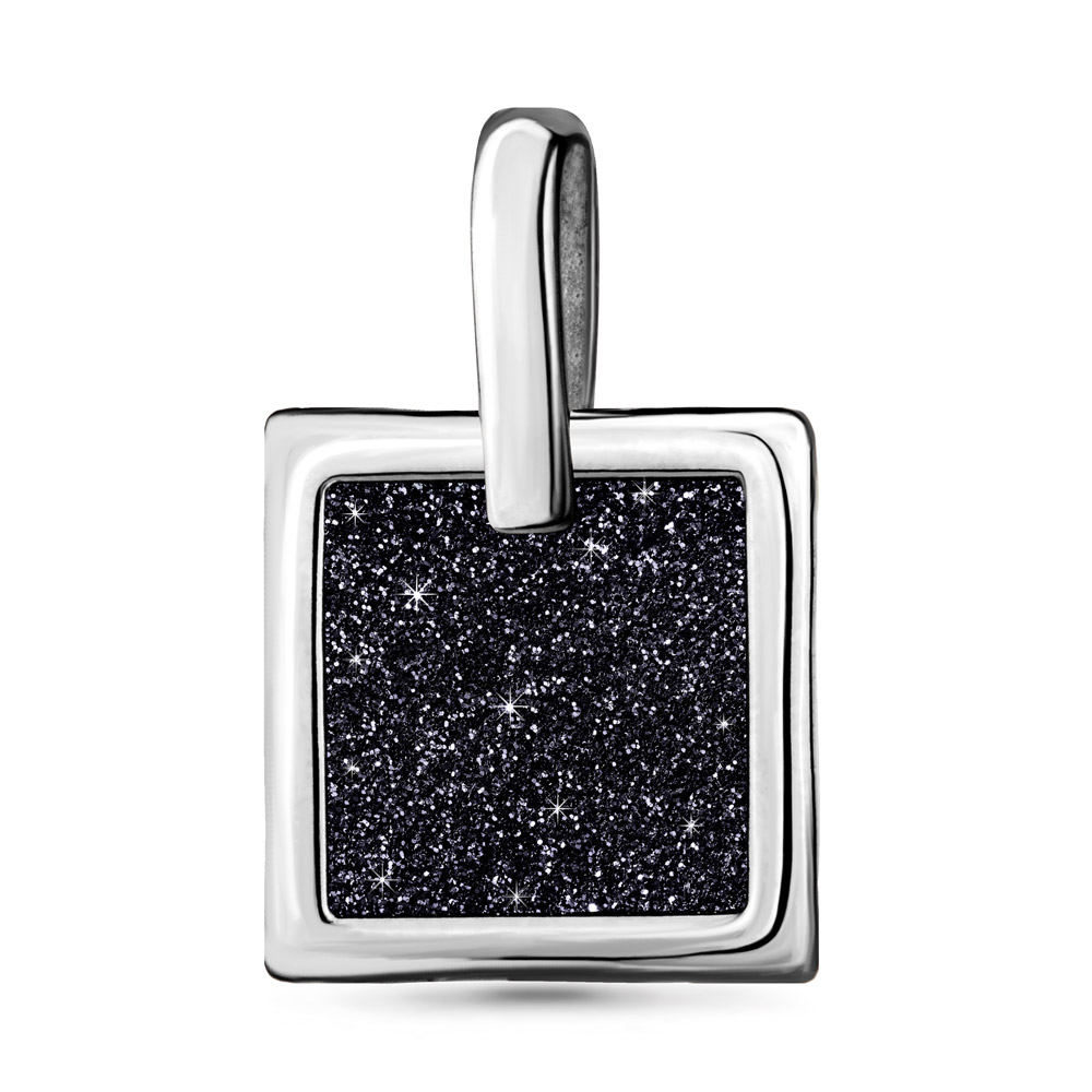 16037 Подвеска из Серебра с винилом алмазная крошка из коллекции "Moon"