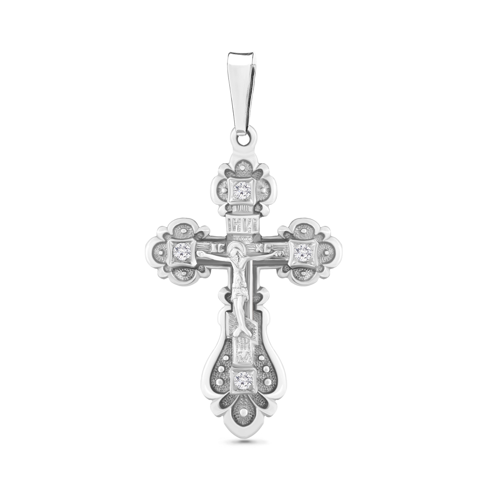20452А Крест из Серебра с фианитами