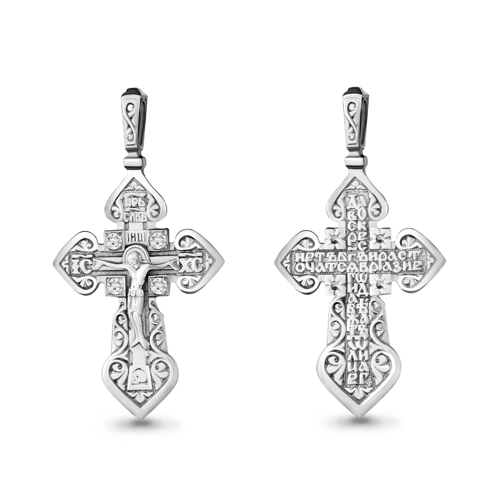 20457 Крест из Серебра с фианитами