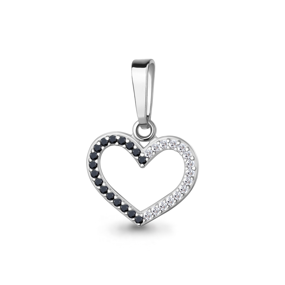 20539Ч Подвеска из Серебра с нанокристаллами, фианитами