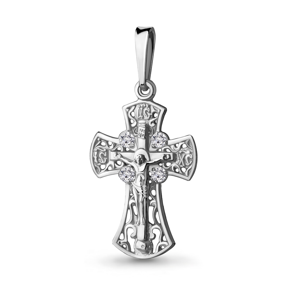 20659А Крест из Серебра с фианитами