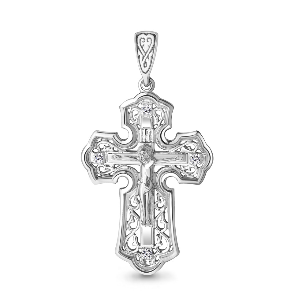 20695 Крест из Серебра с фианитами