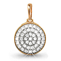 20860А Подвеска из Золота с фианитами