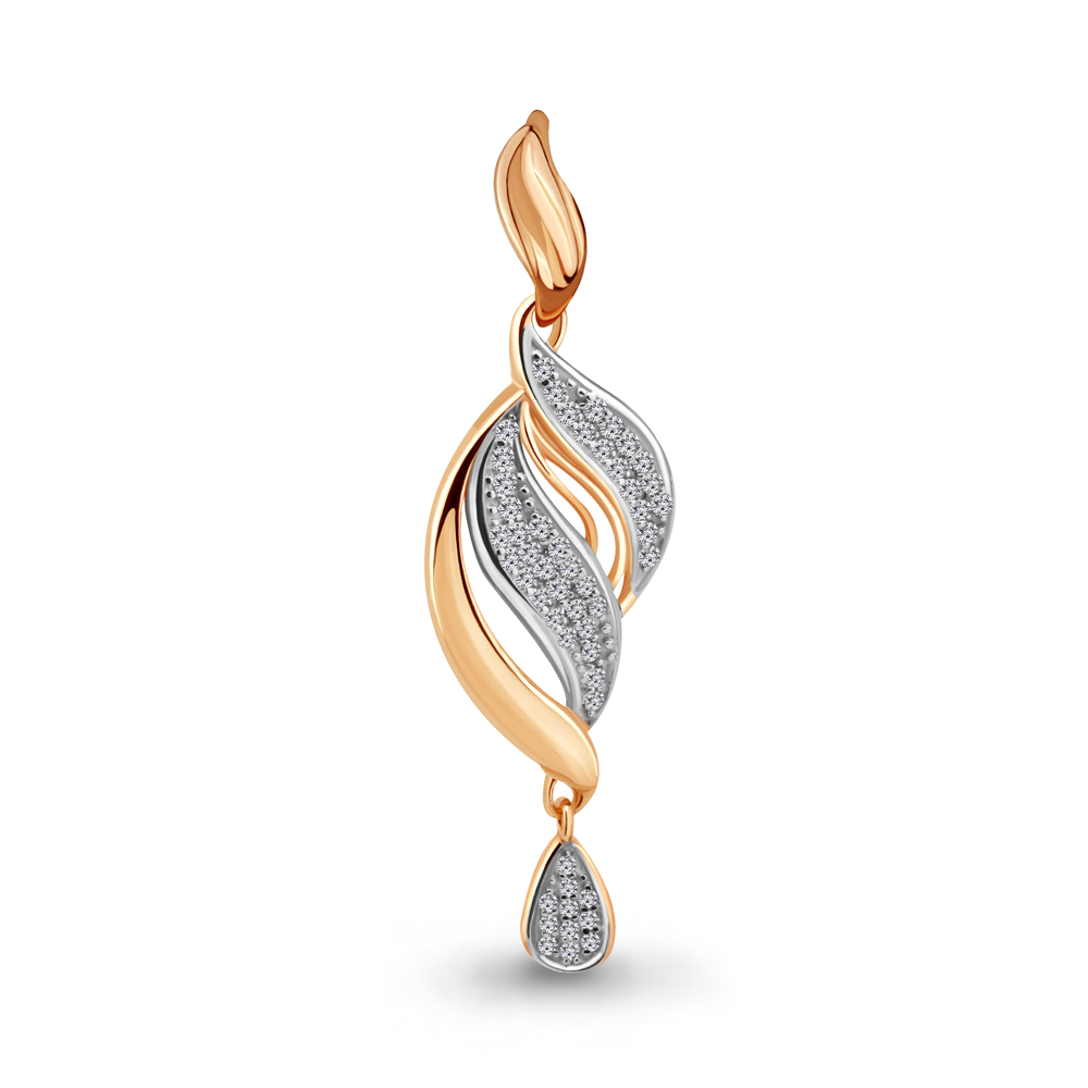 21010А Подвеска из Золота с фианитами