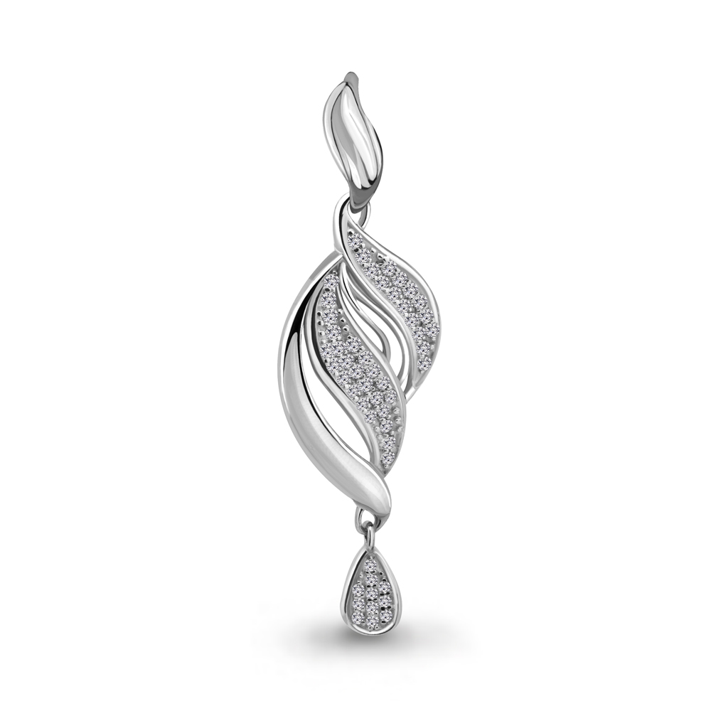 21010А Подвеска из Серебра с фианитами