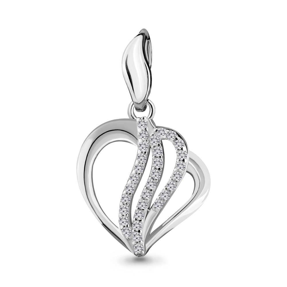 21063А Подвеска из Серебра с фианитами