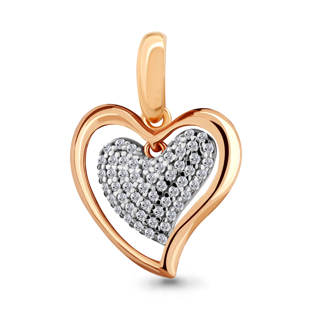 21071А Подвеска из Золота с фианитами