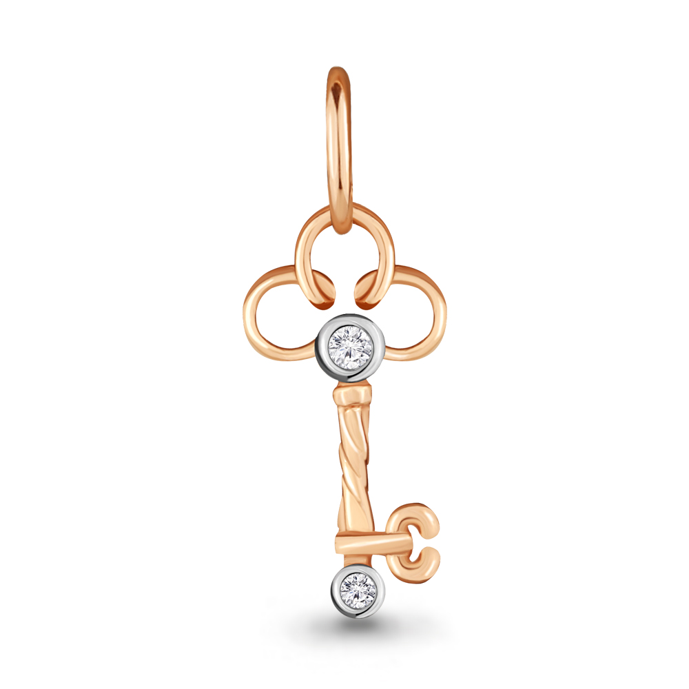 21175А Подвеска из Золота с фианитами