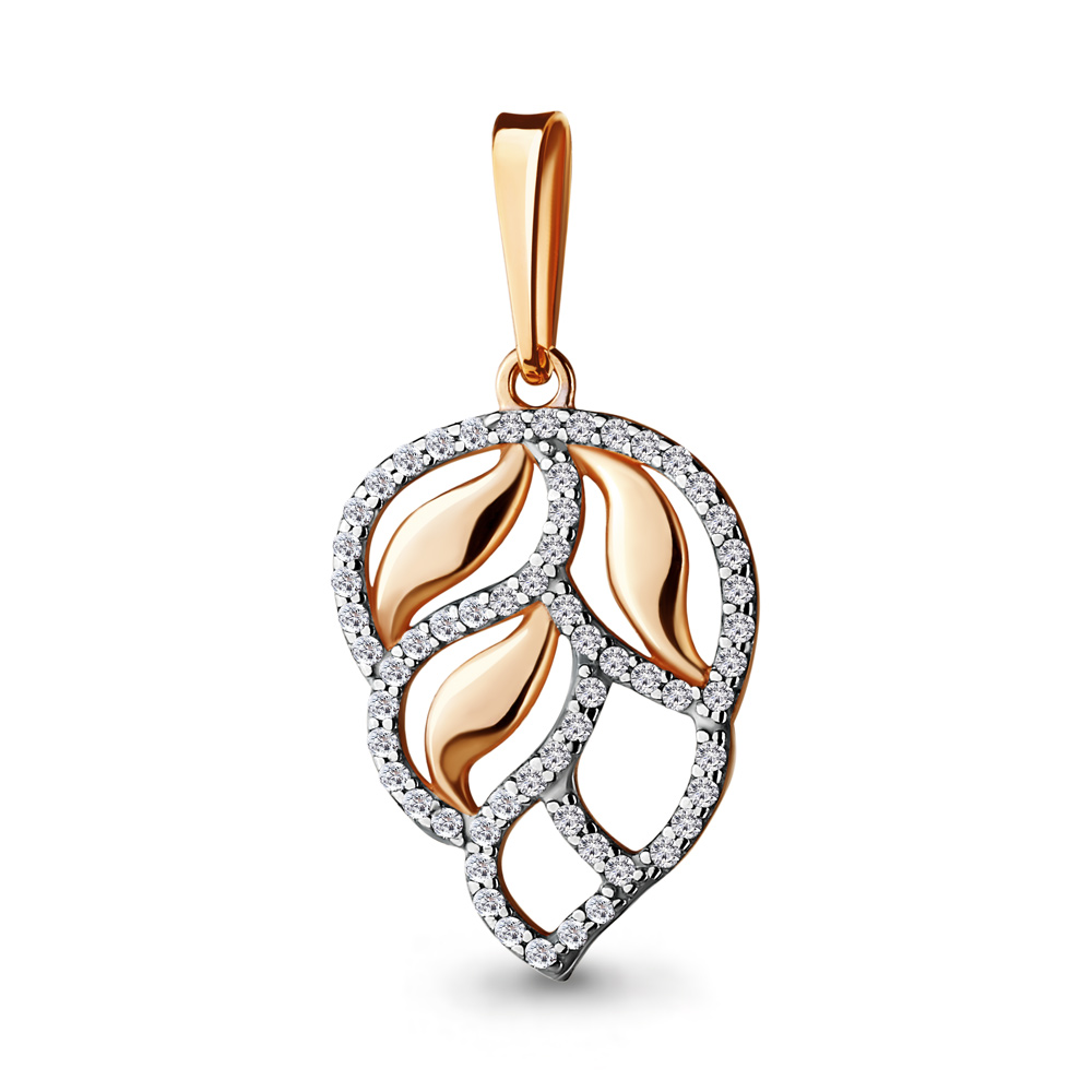 21287А Подвеска из Золота с фианитами