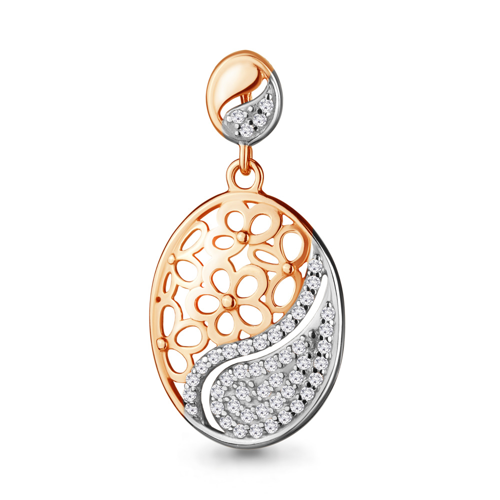 21305А Подвеска из Золота с фианитами