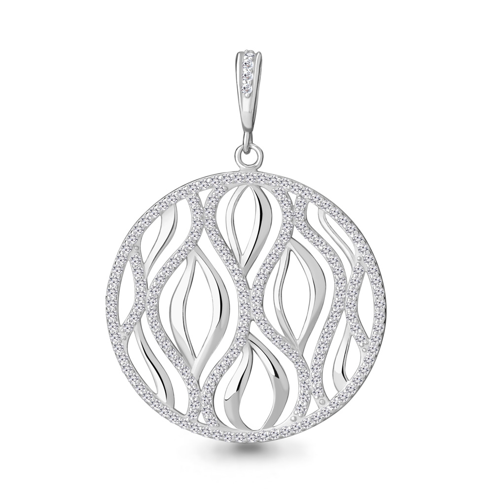 21364А Подвеска из Серебра с фианитами