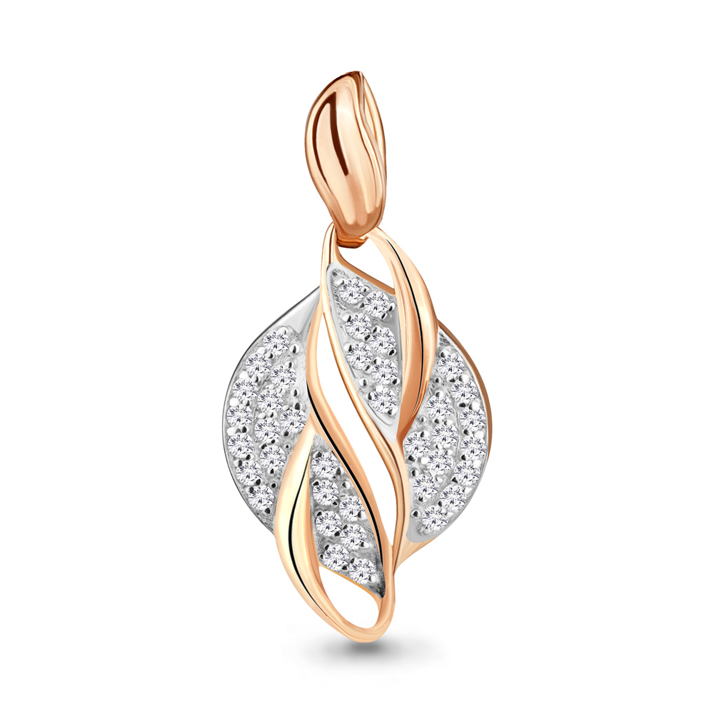 21403А Подвеска из Золота с фианитами