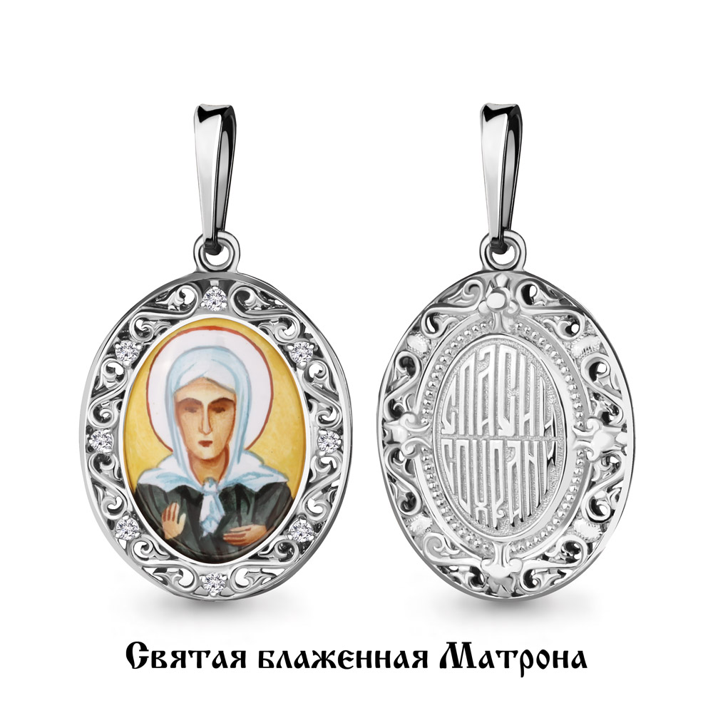 22105А Подвеска из Серебра с фианитами