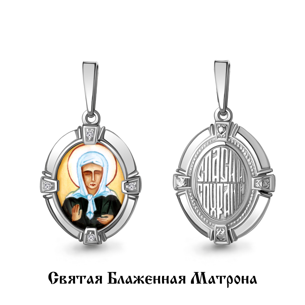 22113А Подвеска из Серебра с фианитами