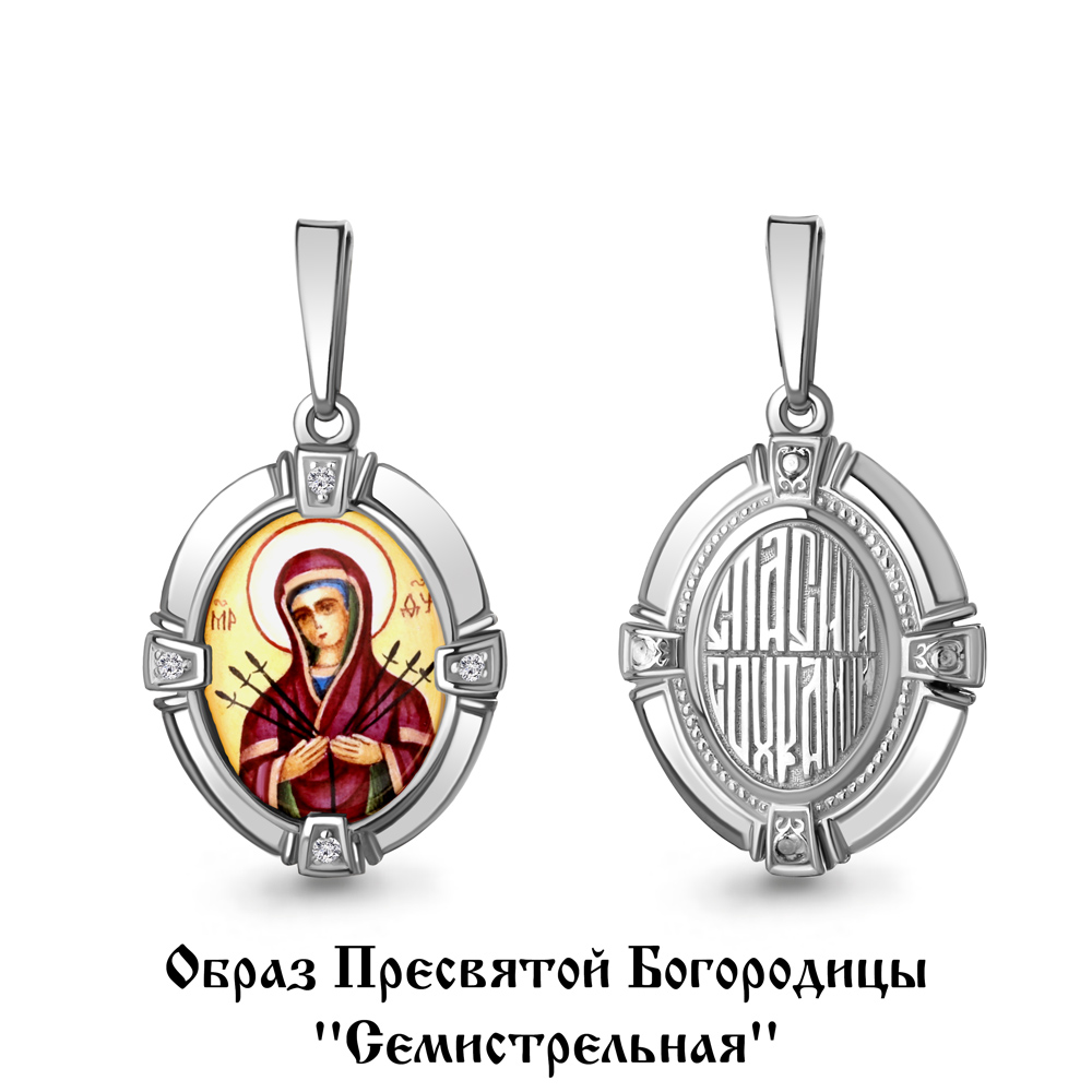 22114А Подвеска из Серебра с фианитами