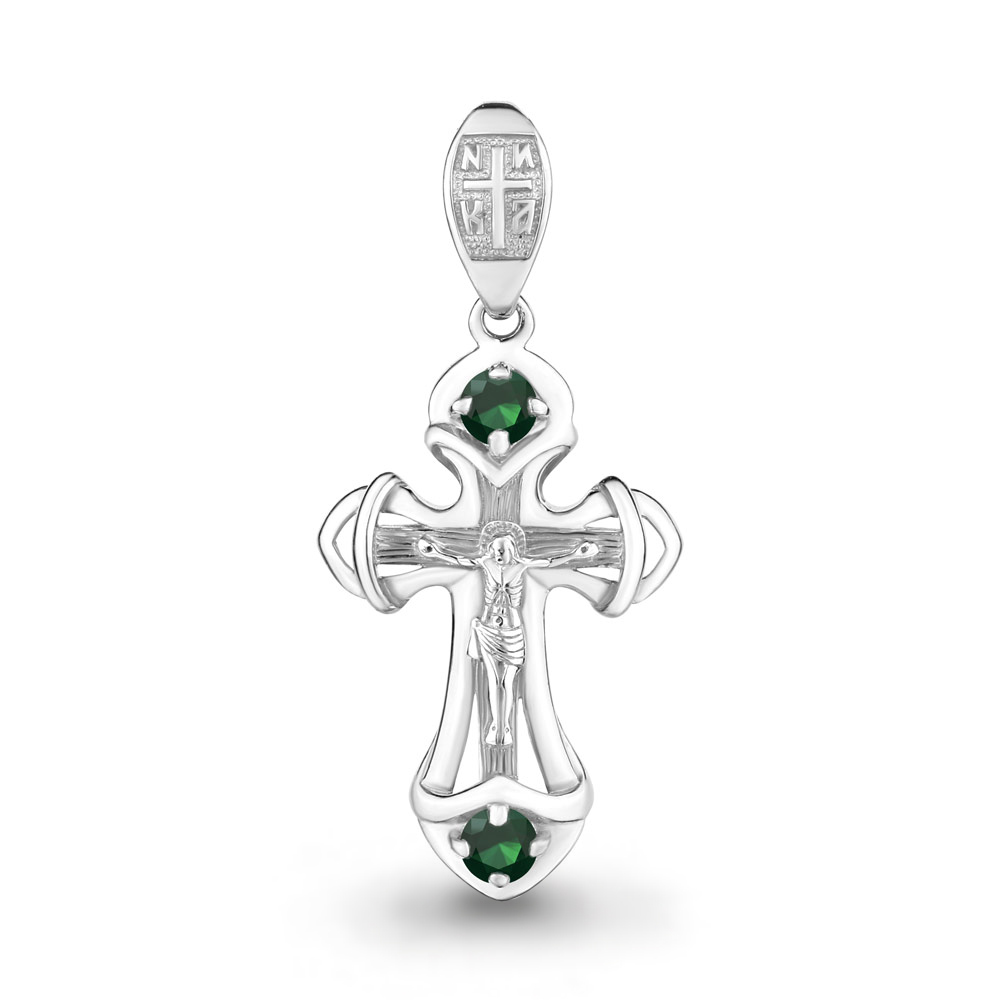 2225909 Крест из Серебра с агатами