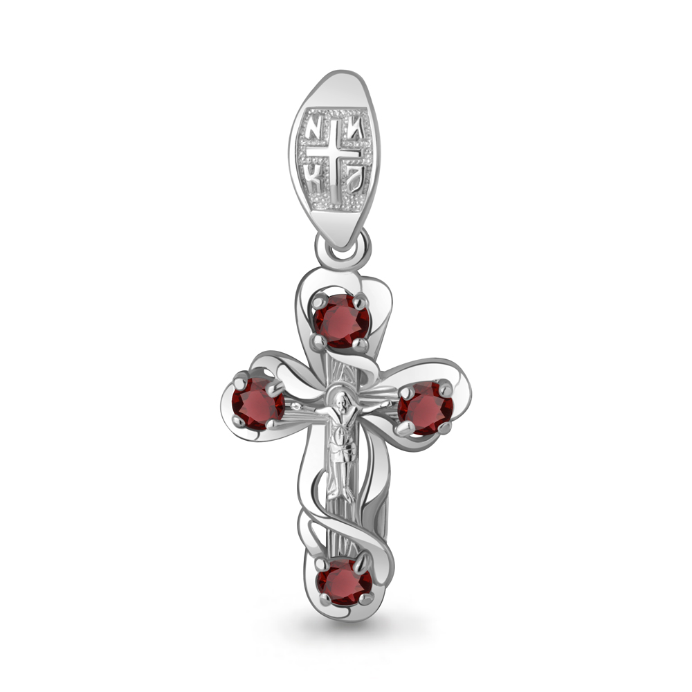 2226203 Крест из Серебра с гранатами