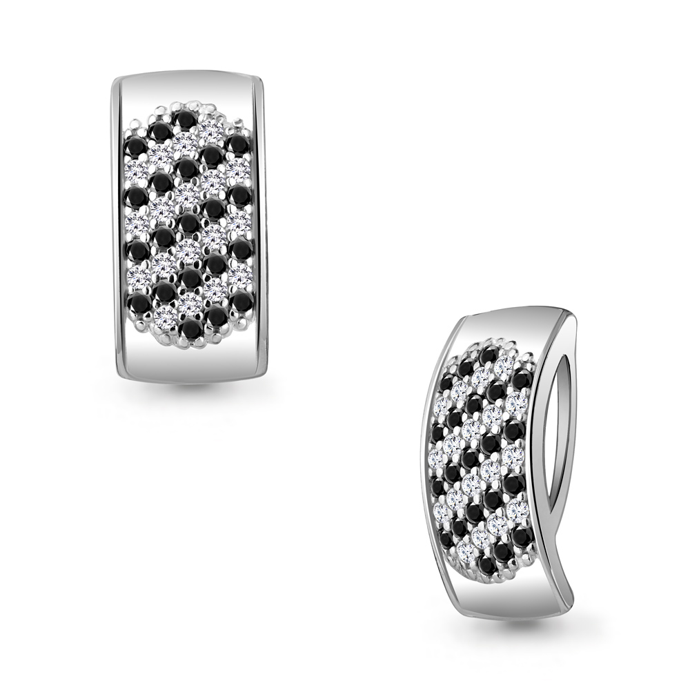 22656Ч Подвеска из Серебра с нанокристаллами, фианитами