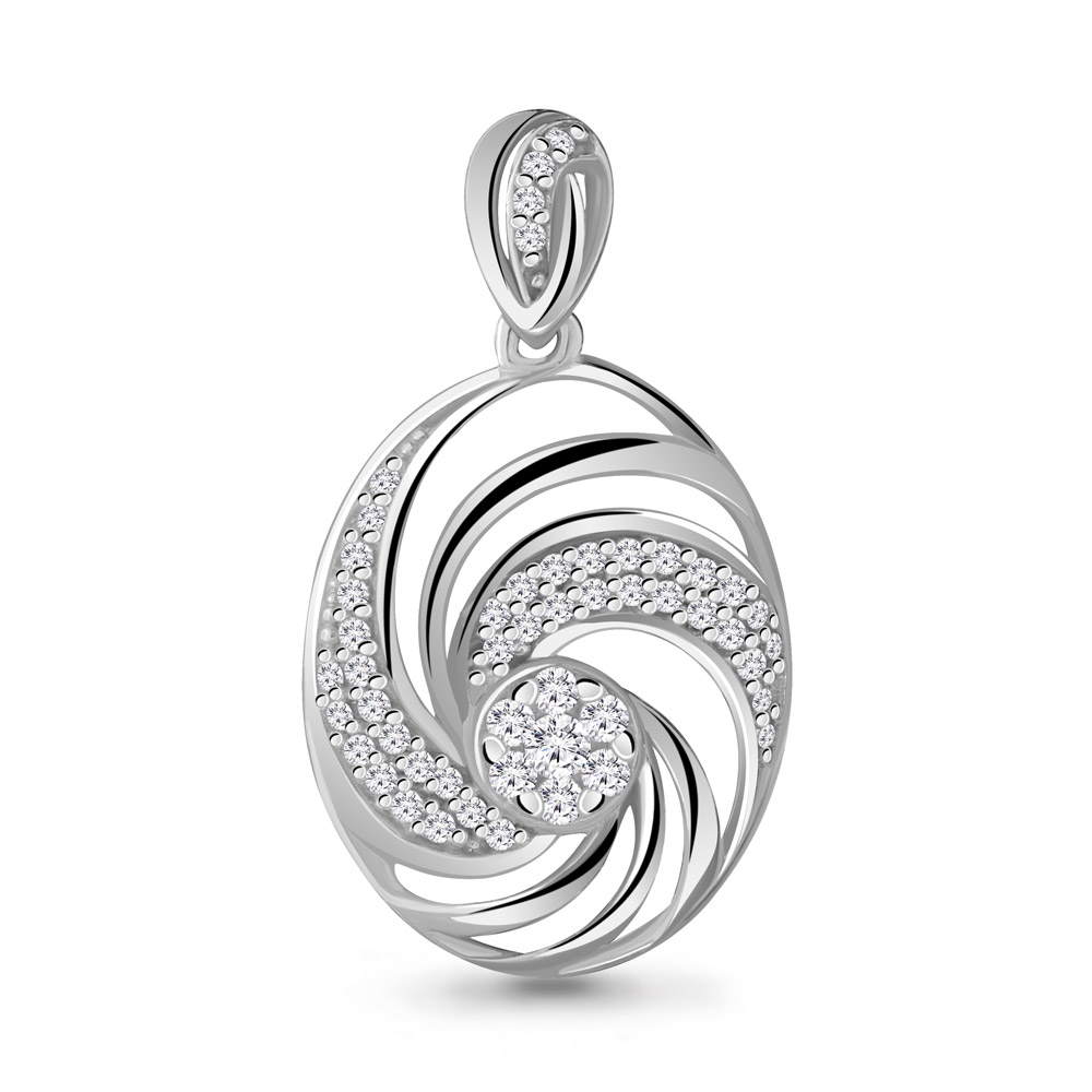 22676А Подвеска из Серебра с фианитами