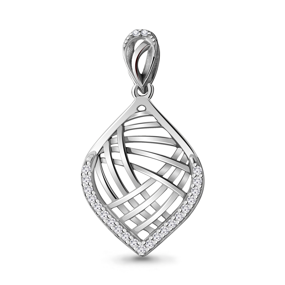 22678А Подвеска из Серебра с фианитами