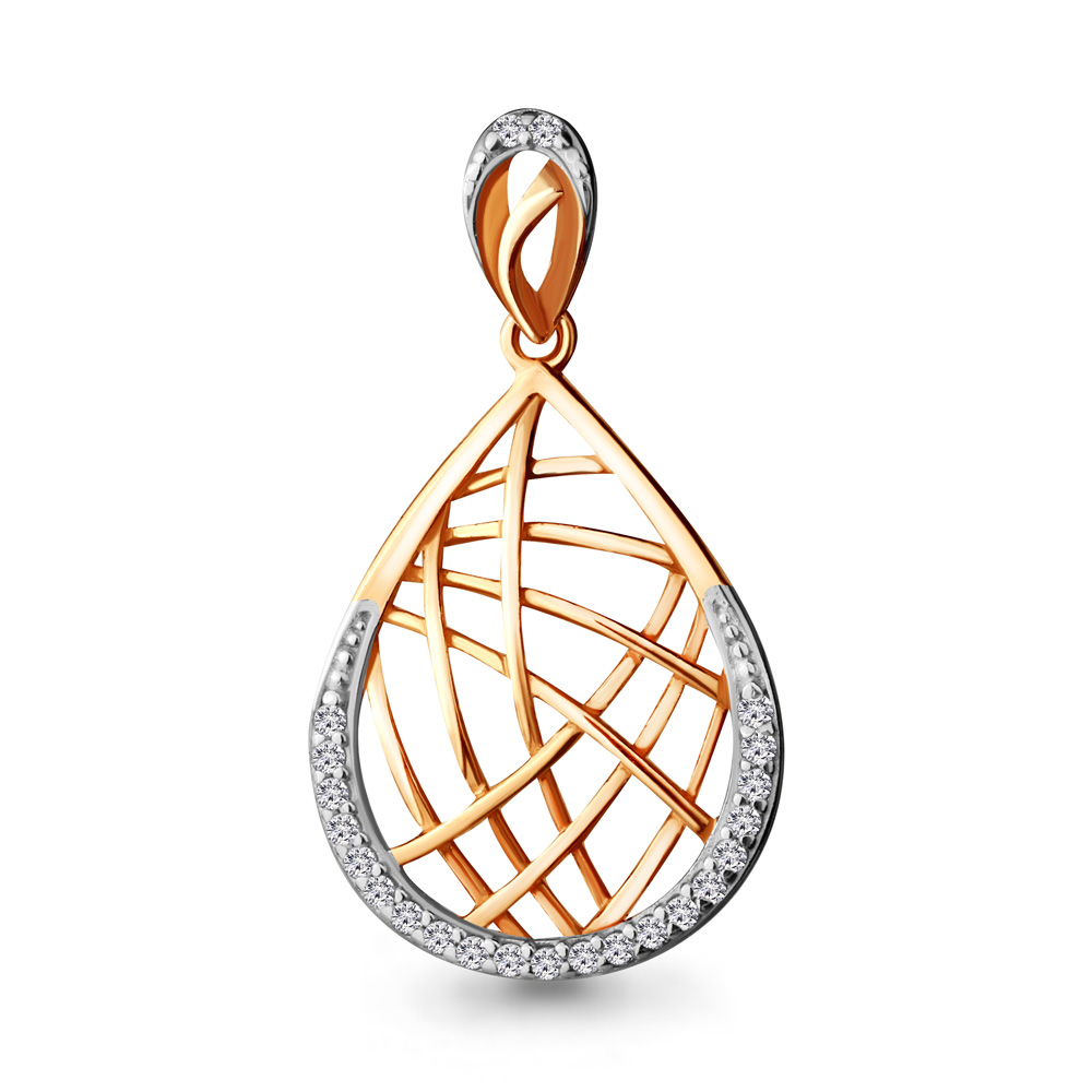 22679А Подвеска из Золота с фианитами