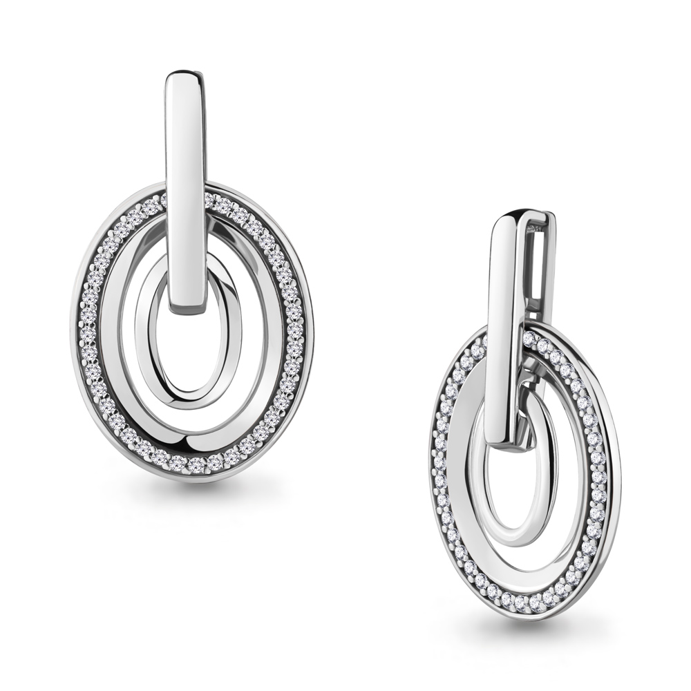 22773А Подвеска из Серебра с фианитами