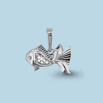 22797А Подвеска из Серебра с фианитами