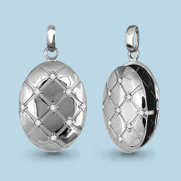 22861А Подвеска из Серебра с фианитами