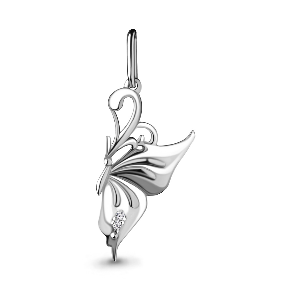 23155А Подвеска из Серебра с фианитами