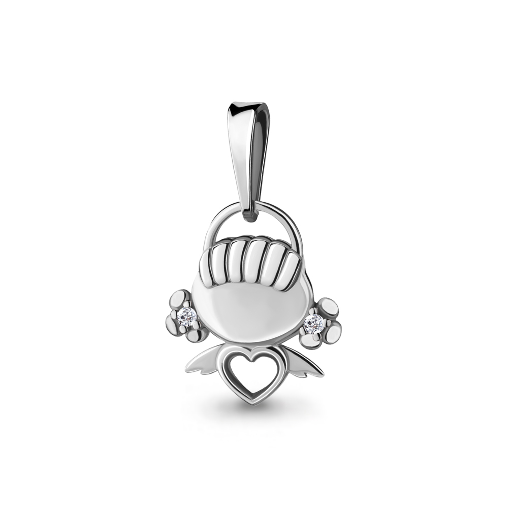 23374А Подвеска из Серебра с фианитами