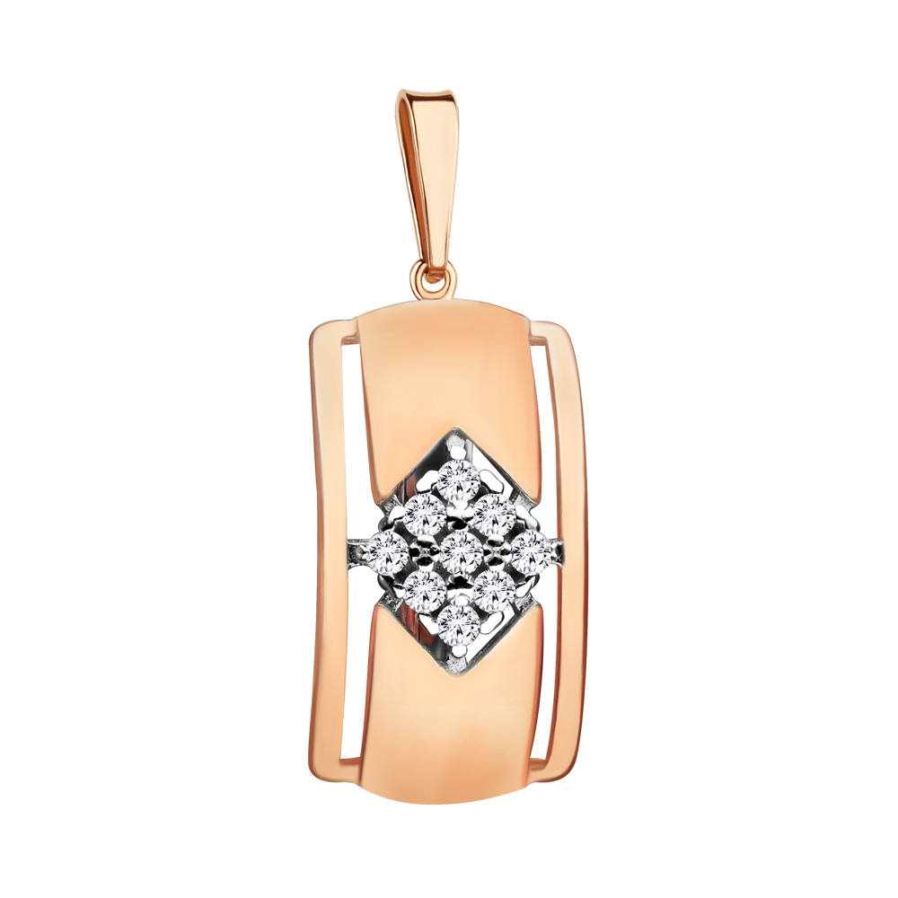 23400А Подвеска из Золота с фианитами