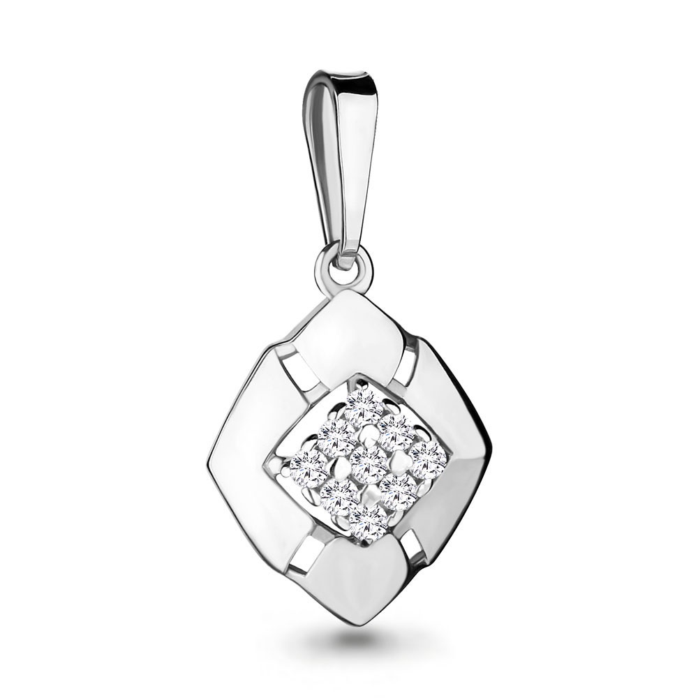 23401А Подвеска из Серебра с фианитами
