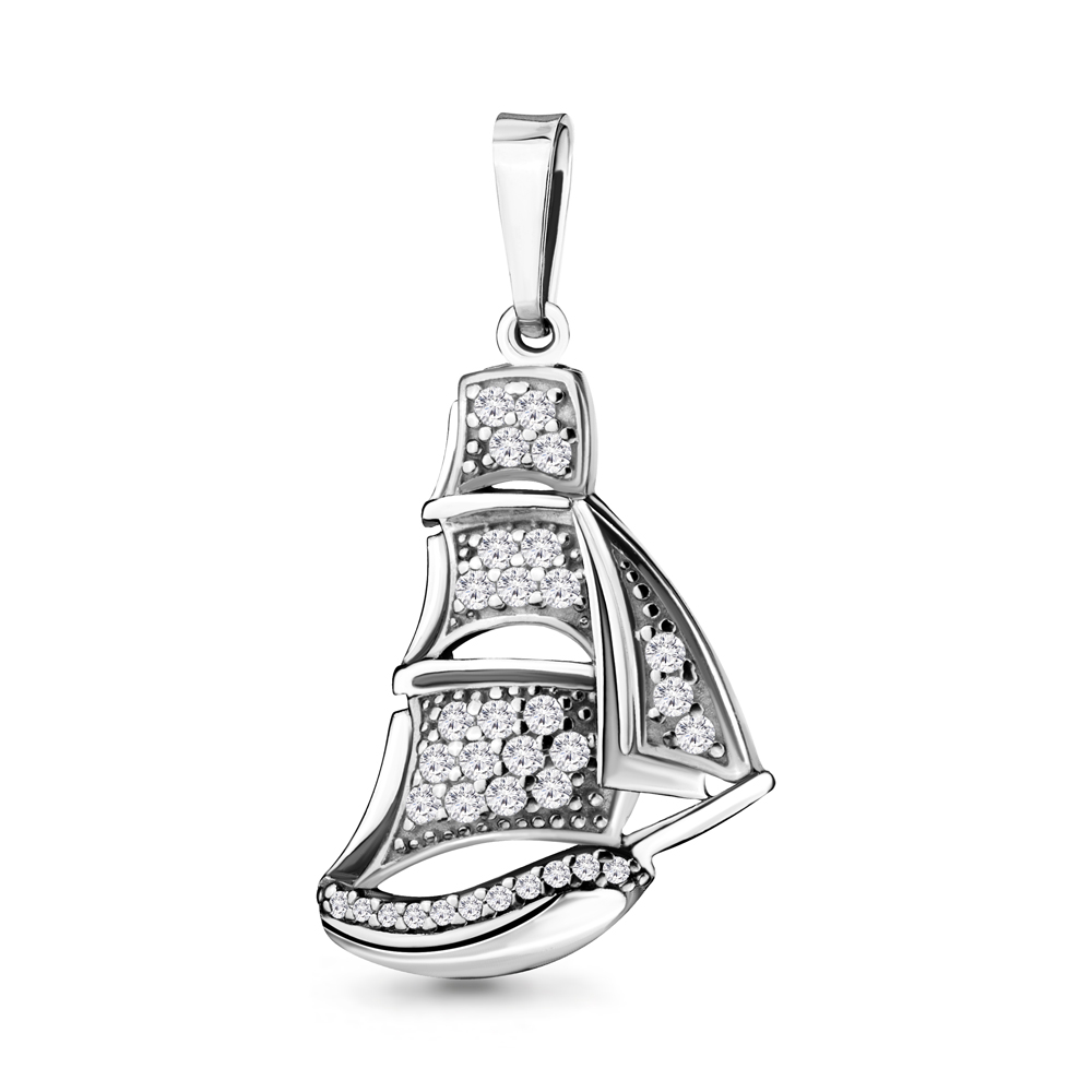 23412А Подвеска из Серебра с фианитами