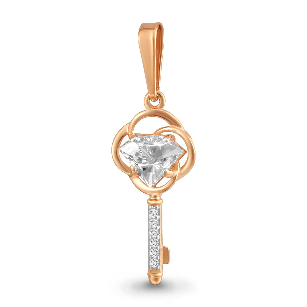 23578А Подвеска из Золота с фианитами из коллекции "Fancy"