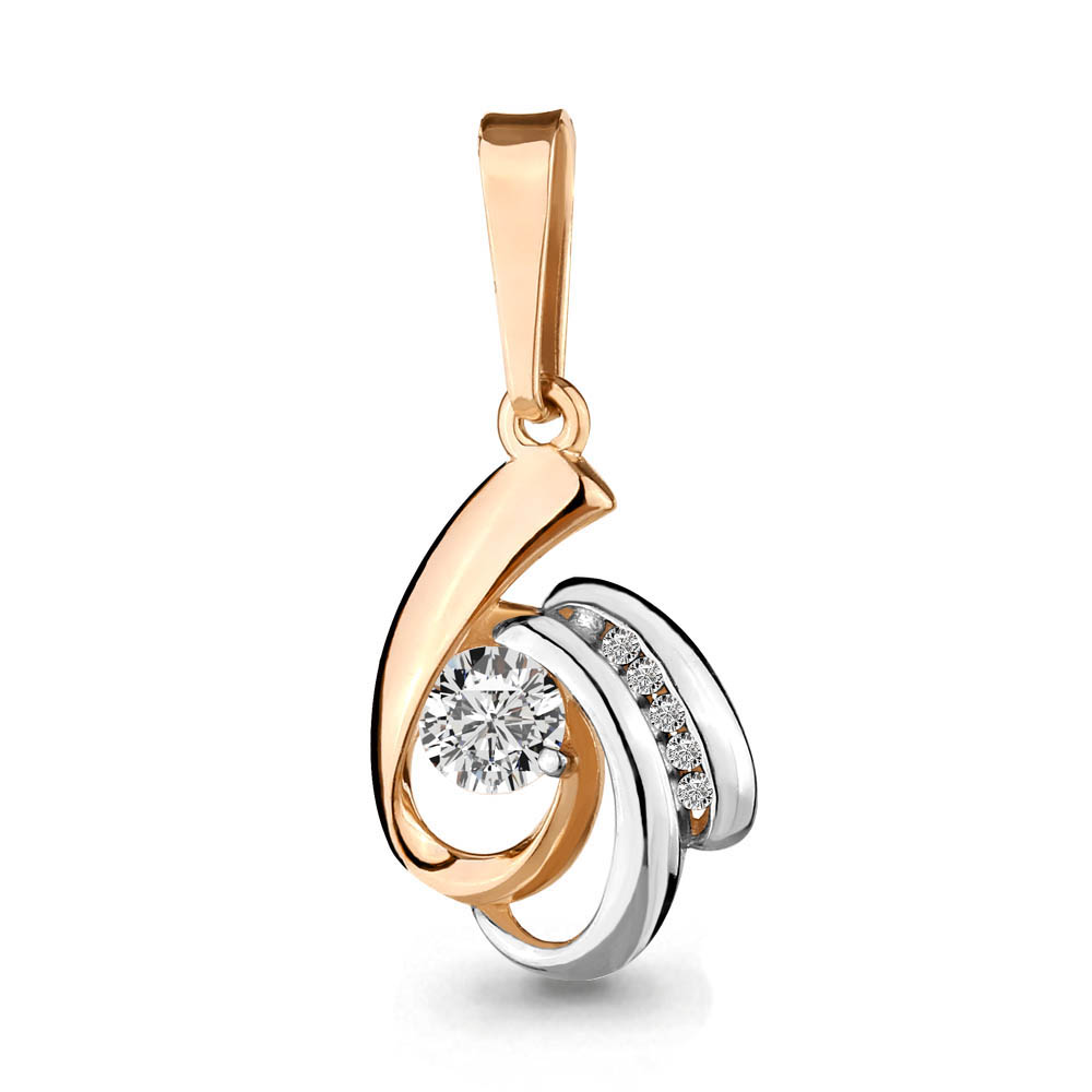 235981А Подвеска из Золота с фианитами