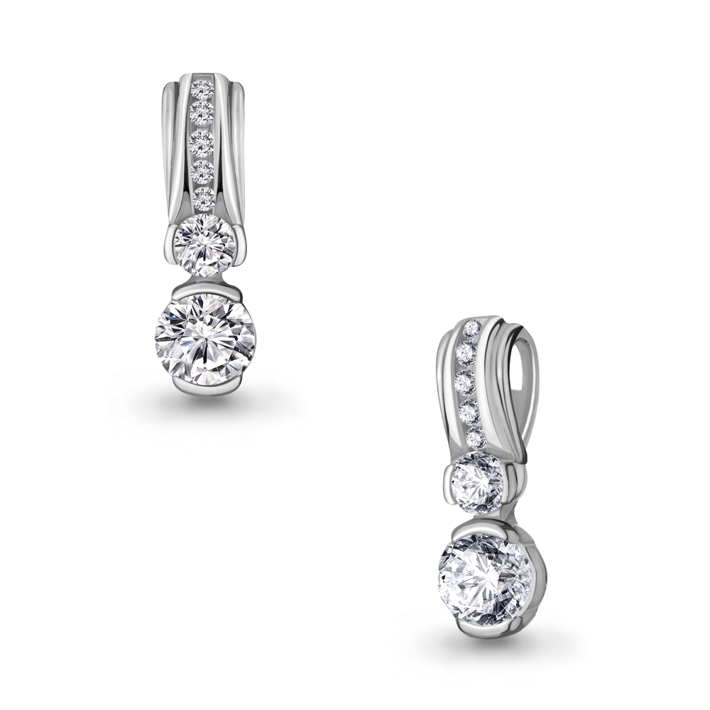 23633А Подвеска из Серебра с фианитами