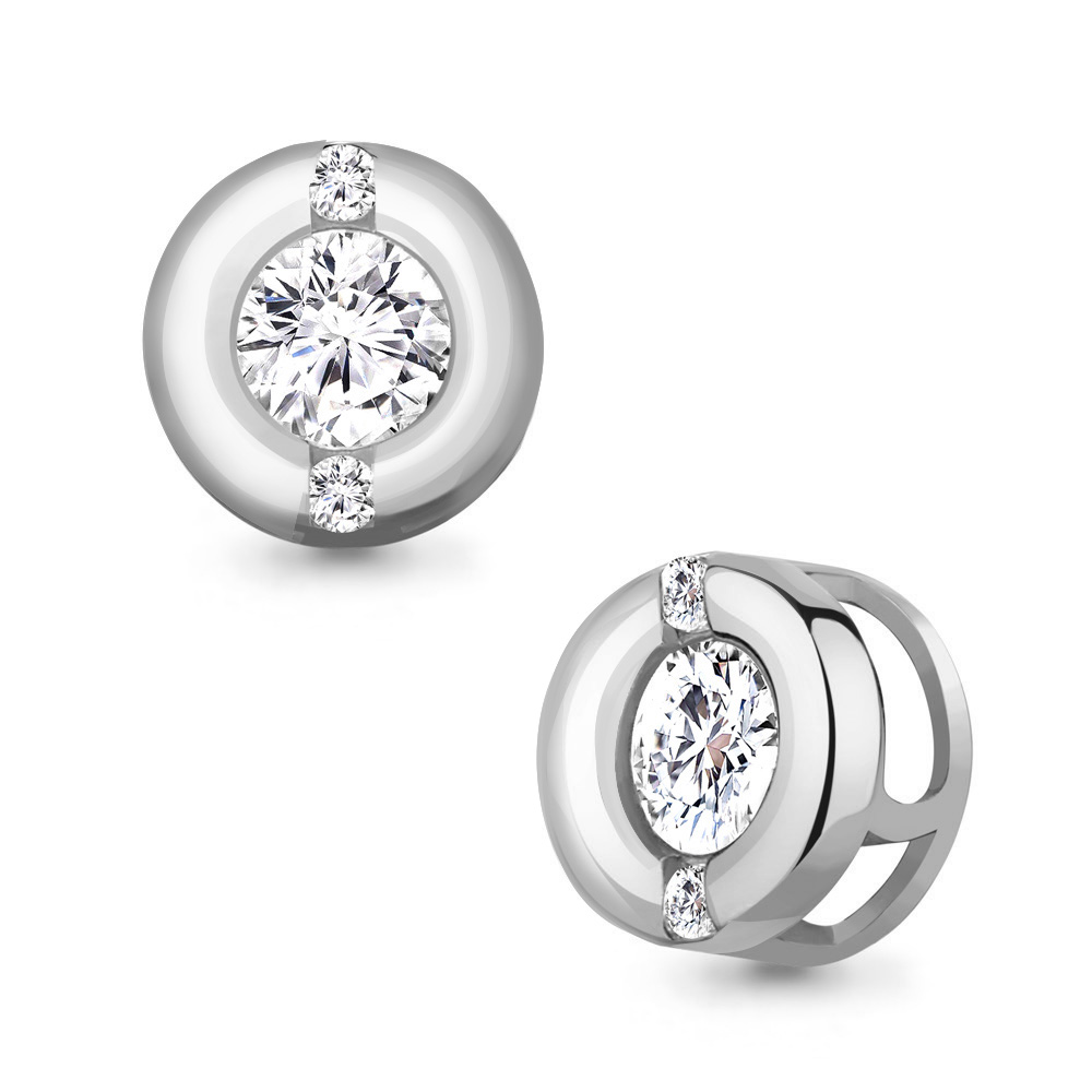 236491А Подвеска из Серебра с фианитами