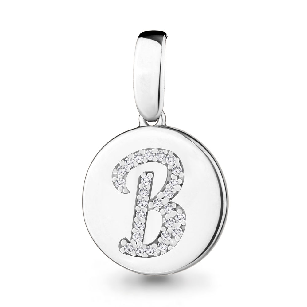 24007А Подвеска из Серебра с фианитами из коллекции "Book"