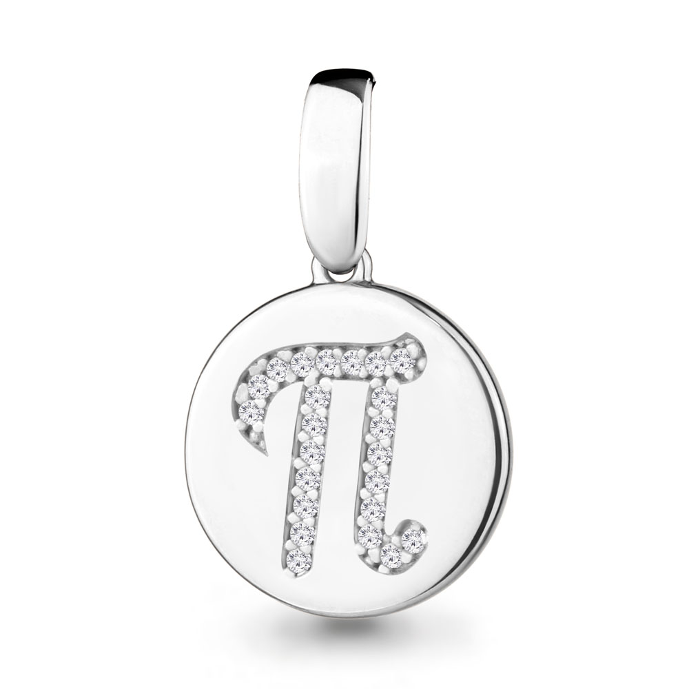 24027А Подвеска из Серебра с фианитами из коллекции "Book"