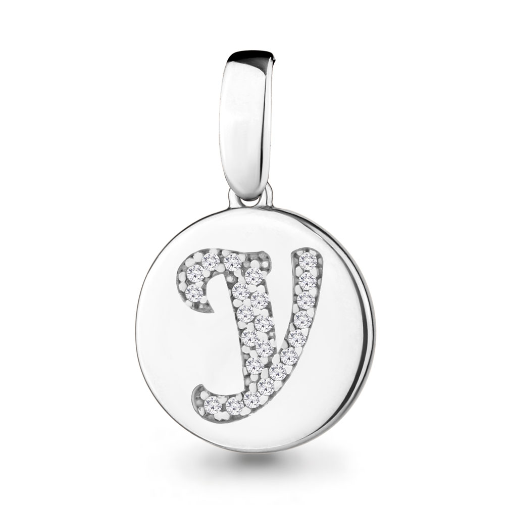 24031А Подвеска из Серебра с фианитами из коллекции "Book"