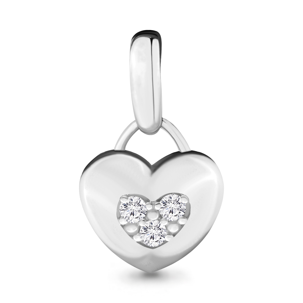 24072А Подвеска из Серебра с фианитами